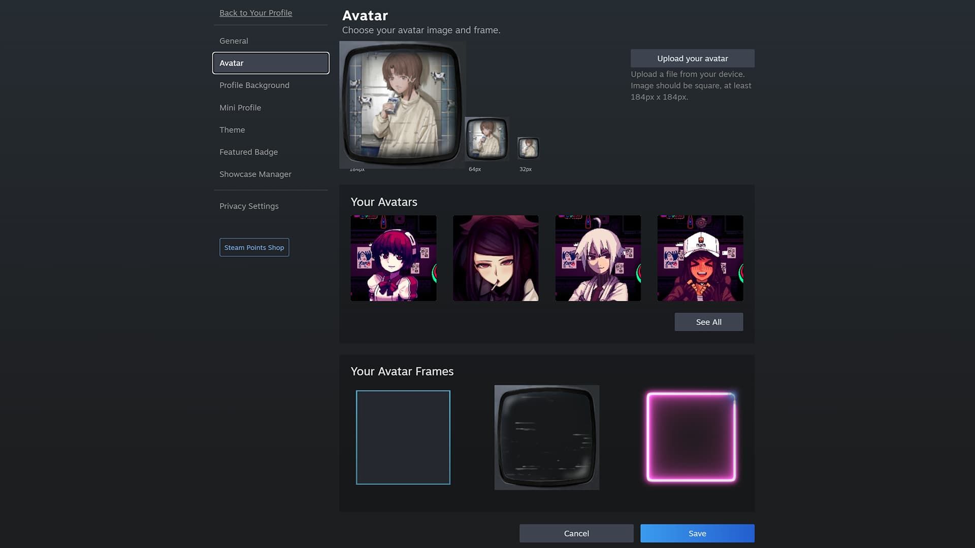 Аватар в Steam