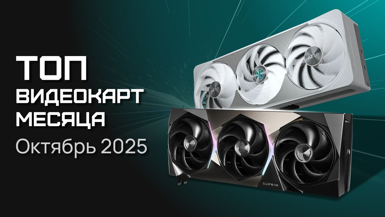 Топ-5 видеокарт октября 2025 года по данным DigitalRazor