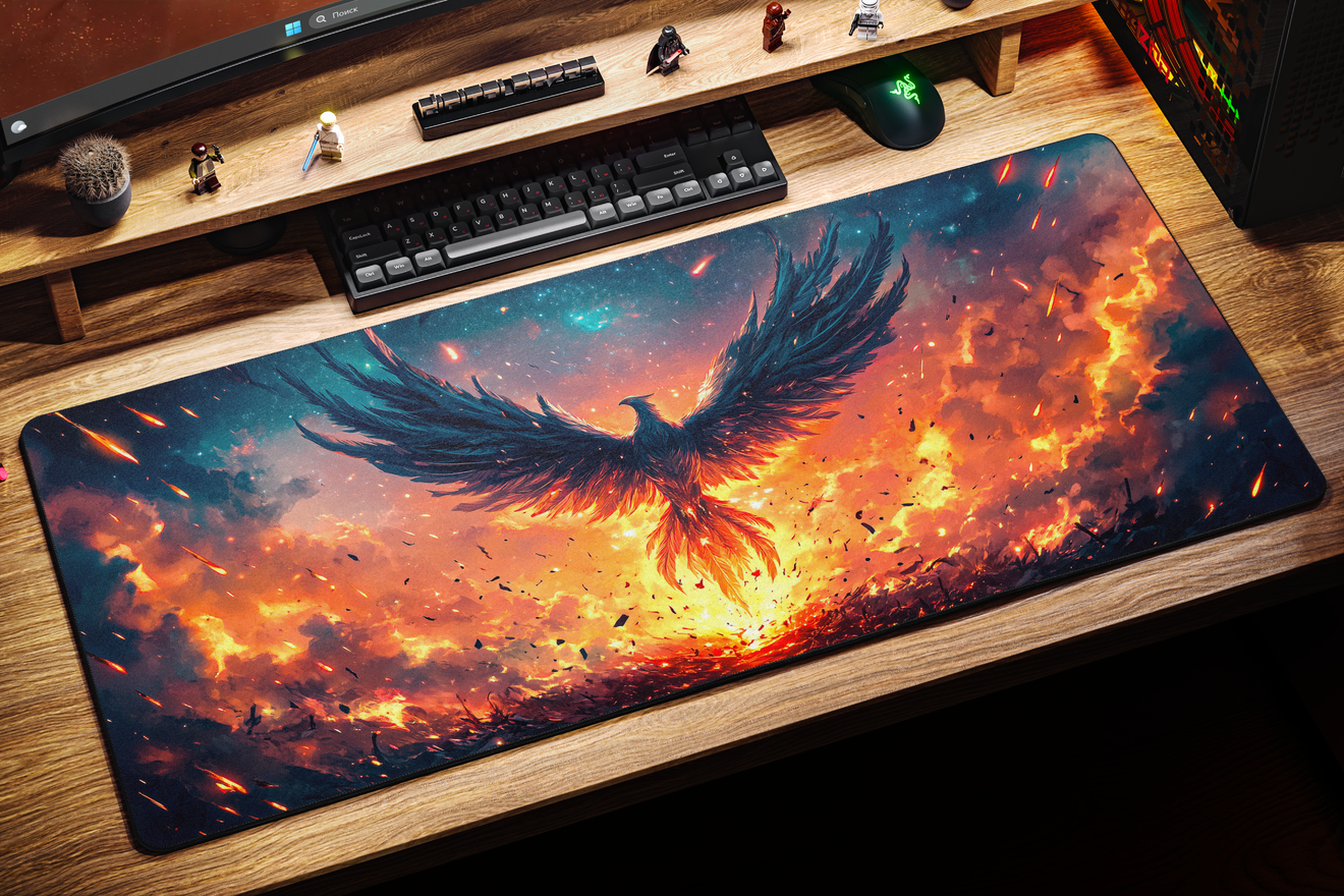 Коврик для мыши DigitalRazor Ashes of Creation Phoenix 90x40см, фото №3