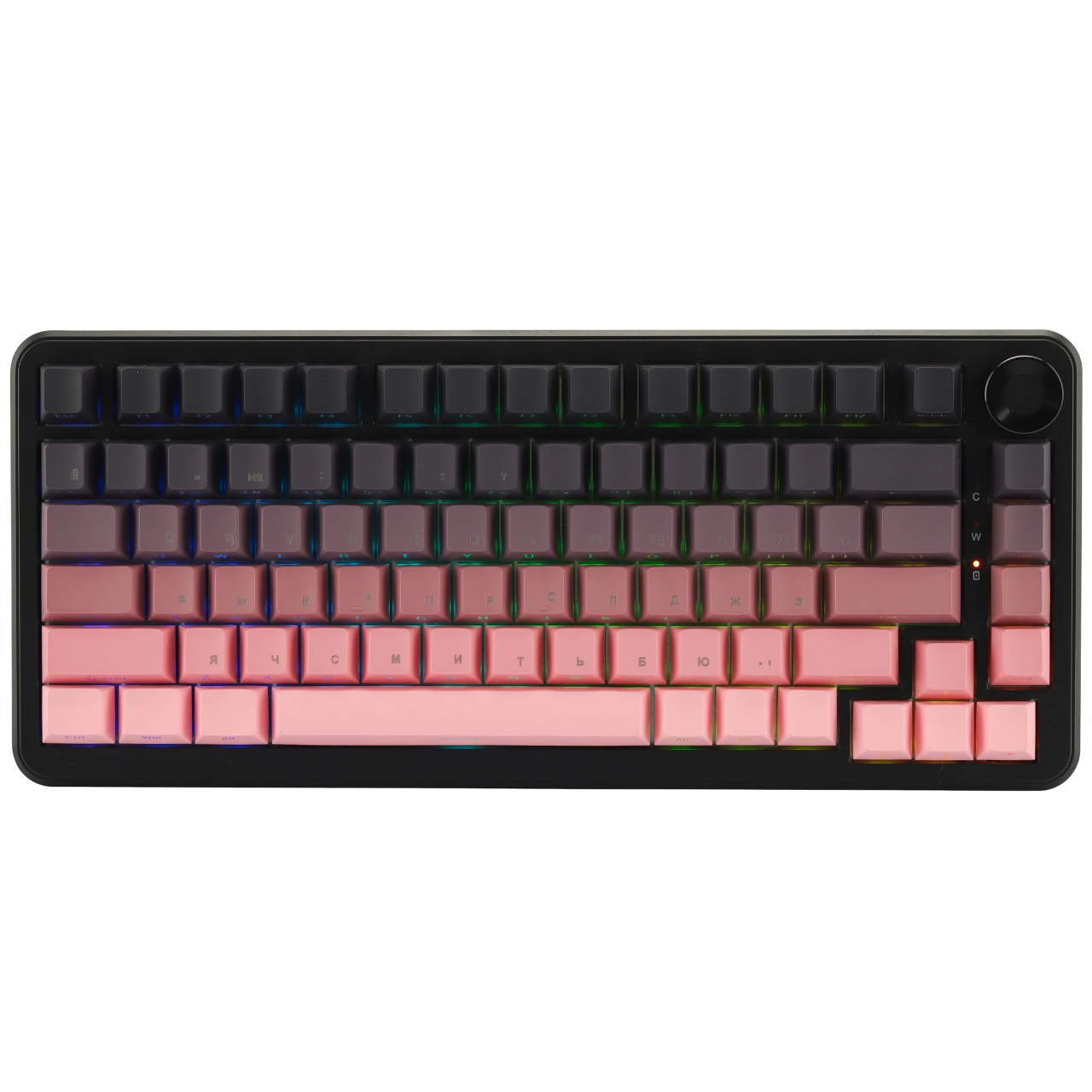 Клавиатура DigitalRazor AJAZZ AK820 MAX Ultra Black-Pink, фото №1