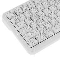 Клавиатура DigitalRazor AJAZZ AK820 MAX Ultra White, фото №4