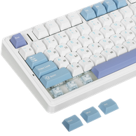 Клавиатура DigitalRazor AULA F75 White-Blue, фото №5