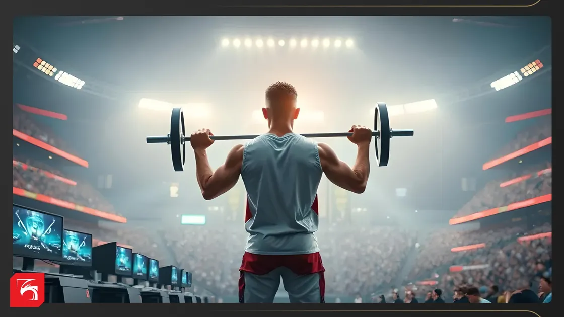 профессиональный геймер тренируется с командой