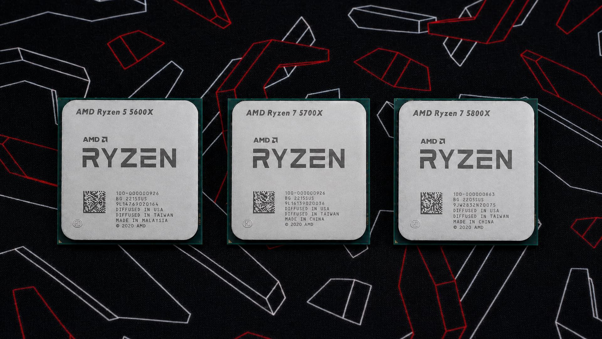 Ryzen 5 5600X, 5700X, 5800X
