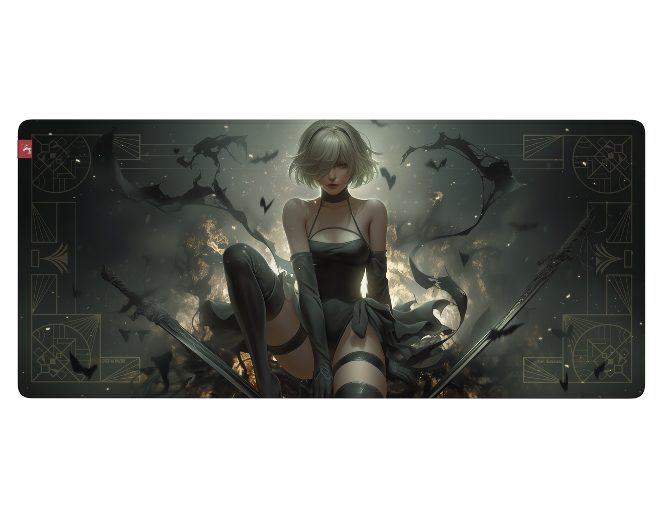 Коврик для мыши DigitalRazor Nier Automata 2B 90x40см, фото №5