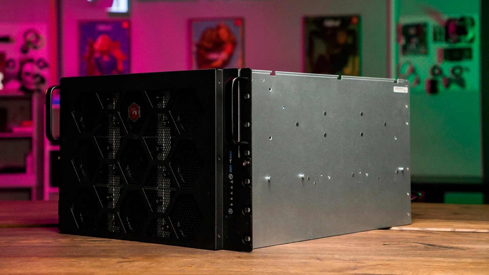 Сервер DigitalRazor Rackstation Devbox AI с высокой плотностью GPU
