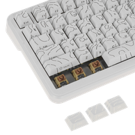 Клавиатура DigitalRazor AJAZZ AK820 MAX Ultra White, фото №5