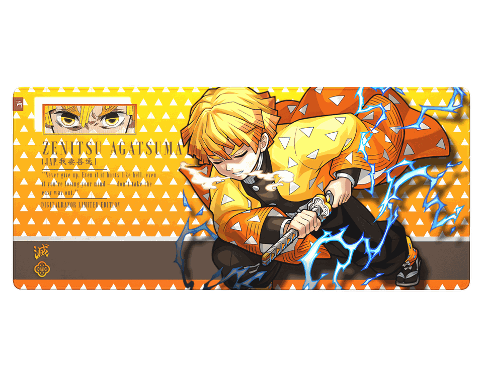 Demon Slayer Zenitsu 90x40 см