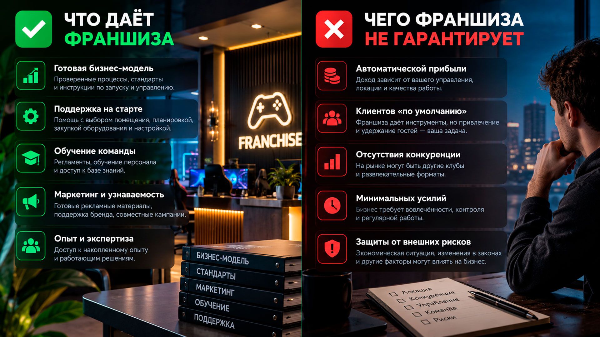 что даёт франшиза и чего она не гарантирует