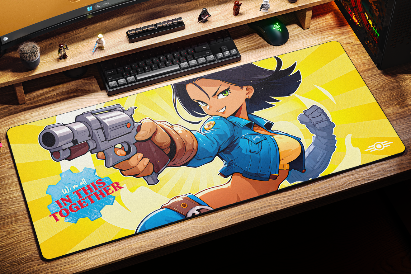 Коврик для мыши DigitalRazor Fallout Girl 90x40см, фото №3