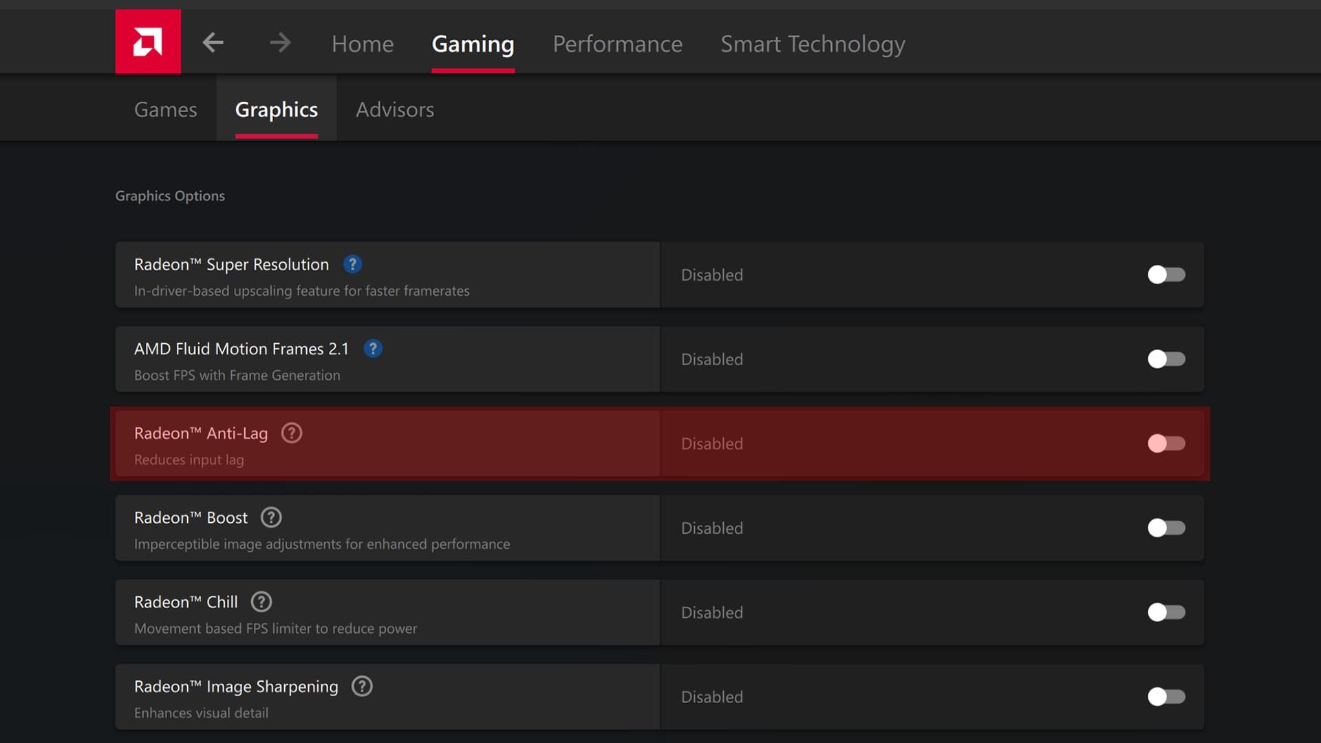 AMD Radeon Anti-Lag