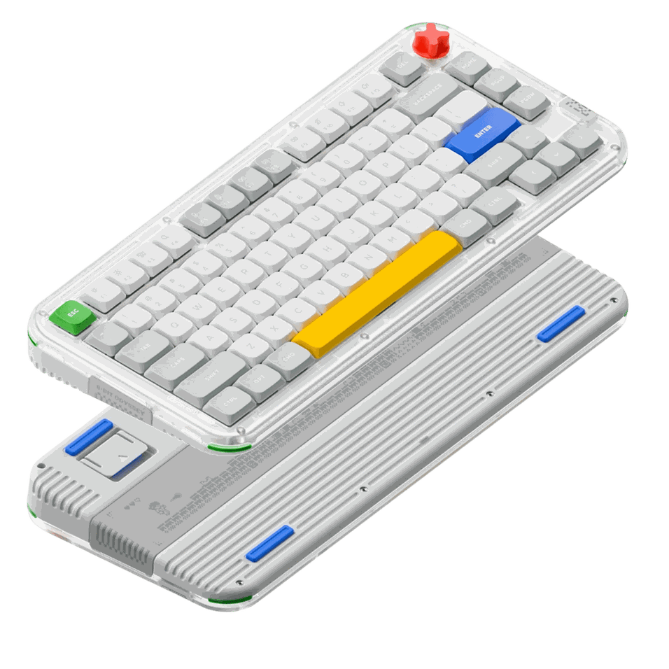 Nuphy Kick75 Low Profile Silver Nano Switch