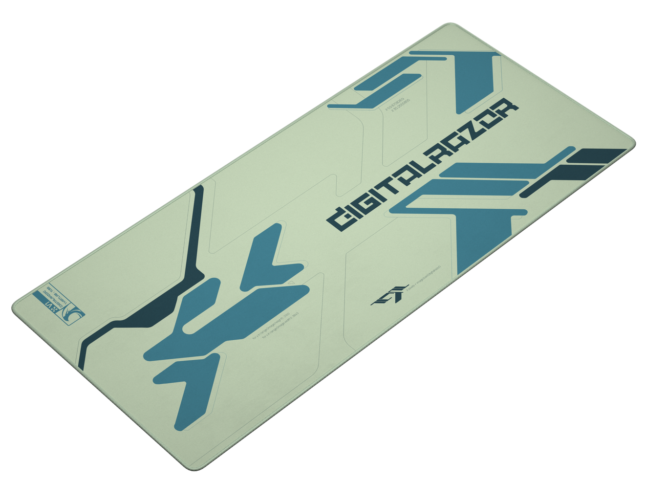 Коврик для мыши DigitalRazor Branded White Blue 90x40см, фото №1