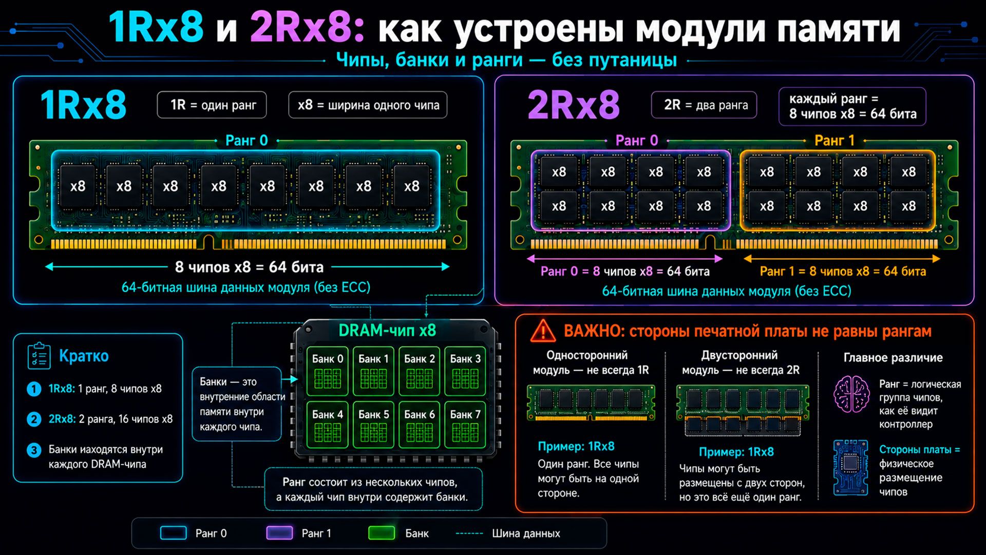 Single Rank и Dual Rank