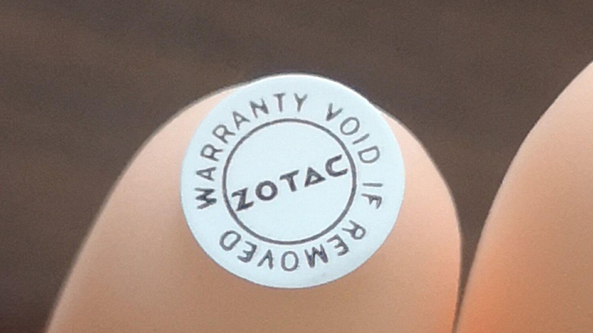 Гарантийная пломба Zotac
