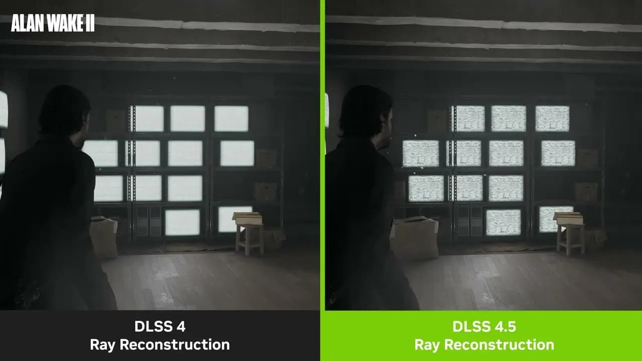 DLSS 4 vs DLSS 4.5 in Alan Wake II