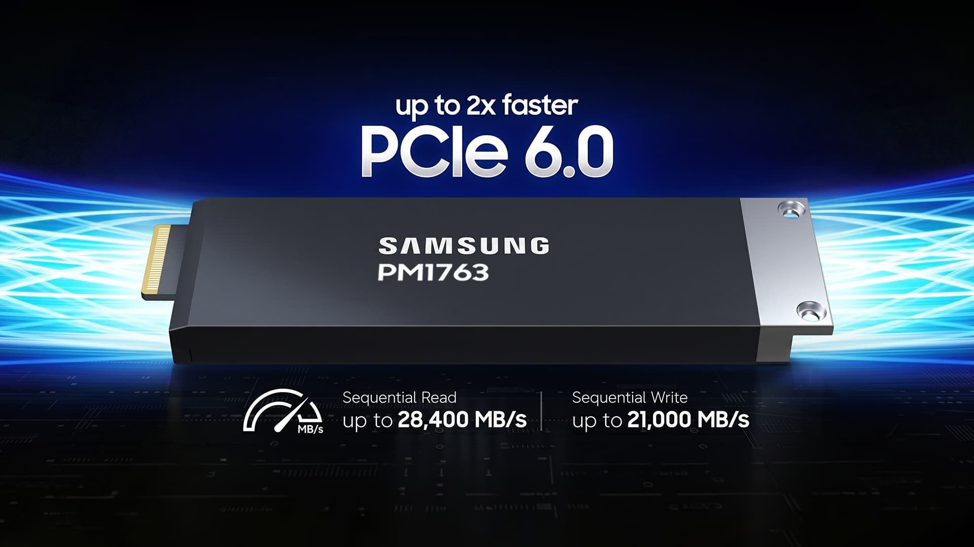Samsung PM1763: 64 ТБ и PCIe 6.0 на 28,4 ГБ/с