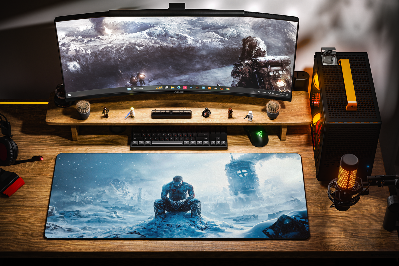Коврик для мыши DigitalRazor Frostpunk2 Ice Man 80x30см, фото №2