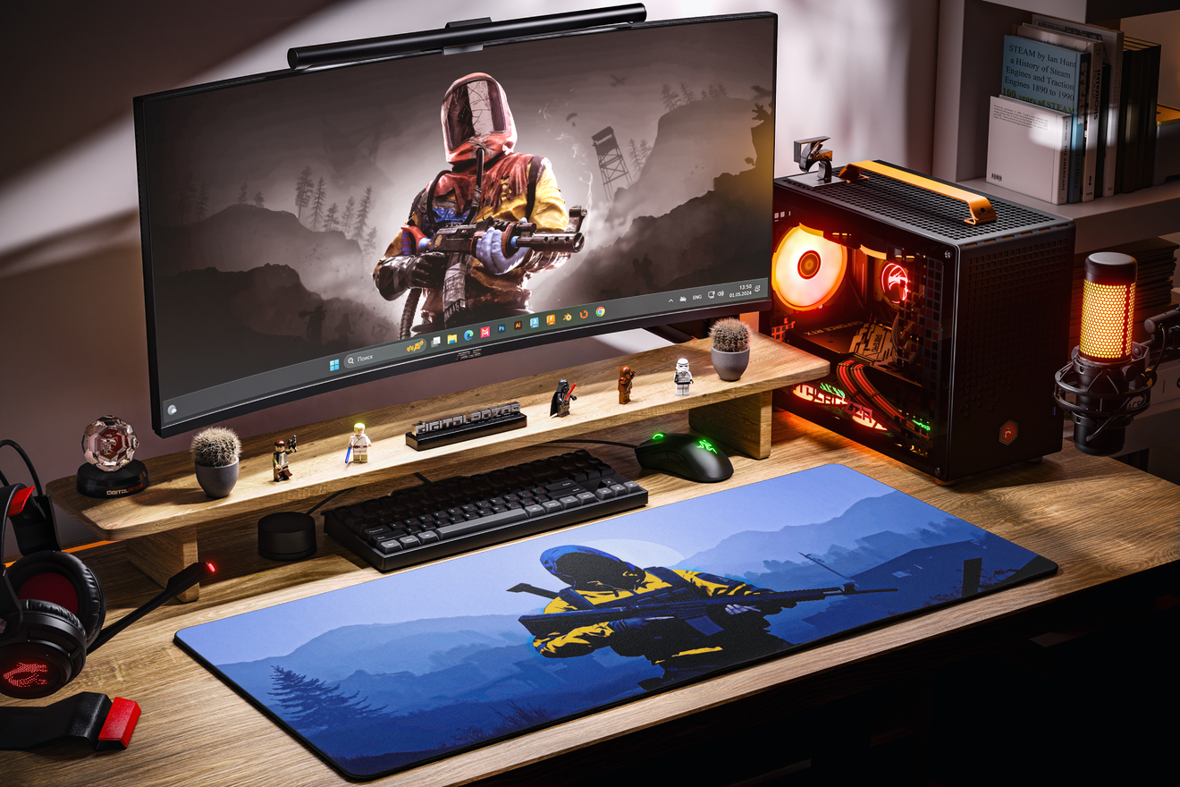 Коврик для мыши DigitalRazor RUST Yellow Jacket 80x30см, фото №4