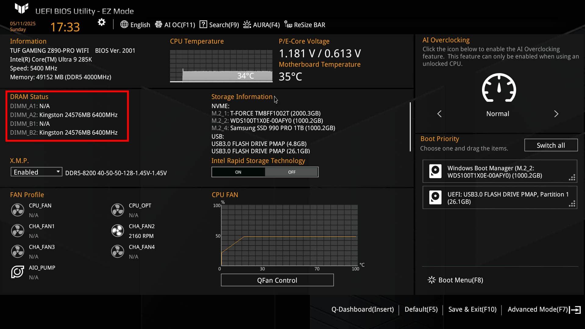 ASUS TUF UEFI BIOS
