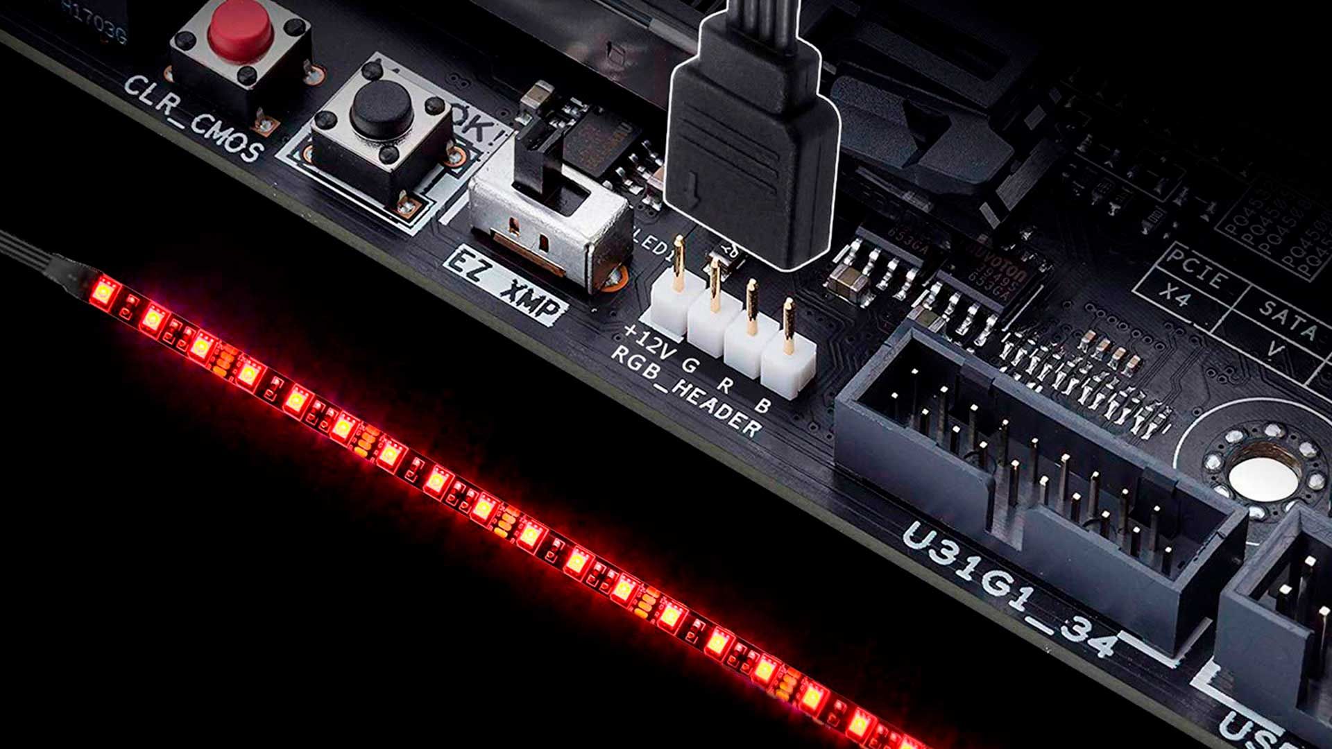 Подключение RGB-подсветки к материнской плате