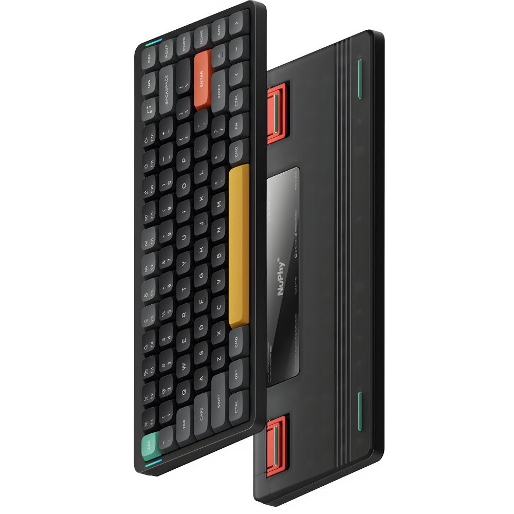 Клавиатура DigitalRazor Nuphy AIR75v2 Basalt Black Red RU, фото №3