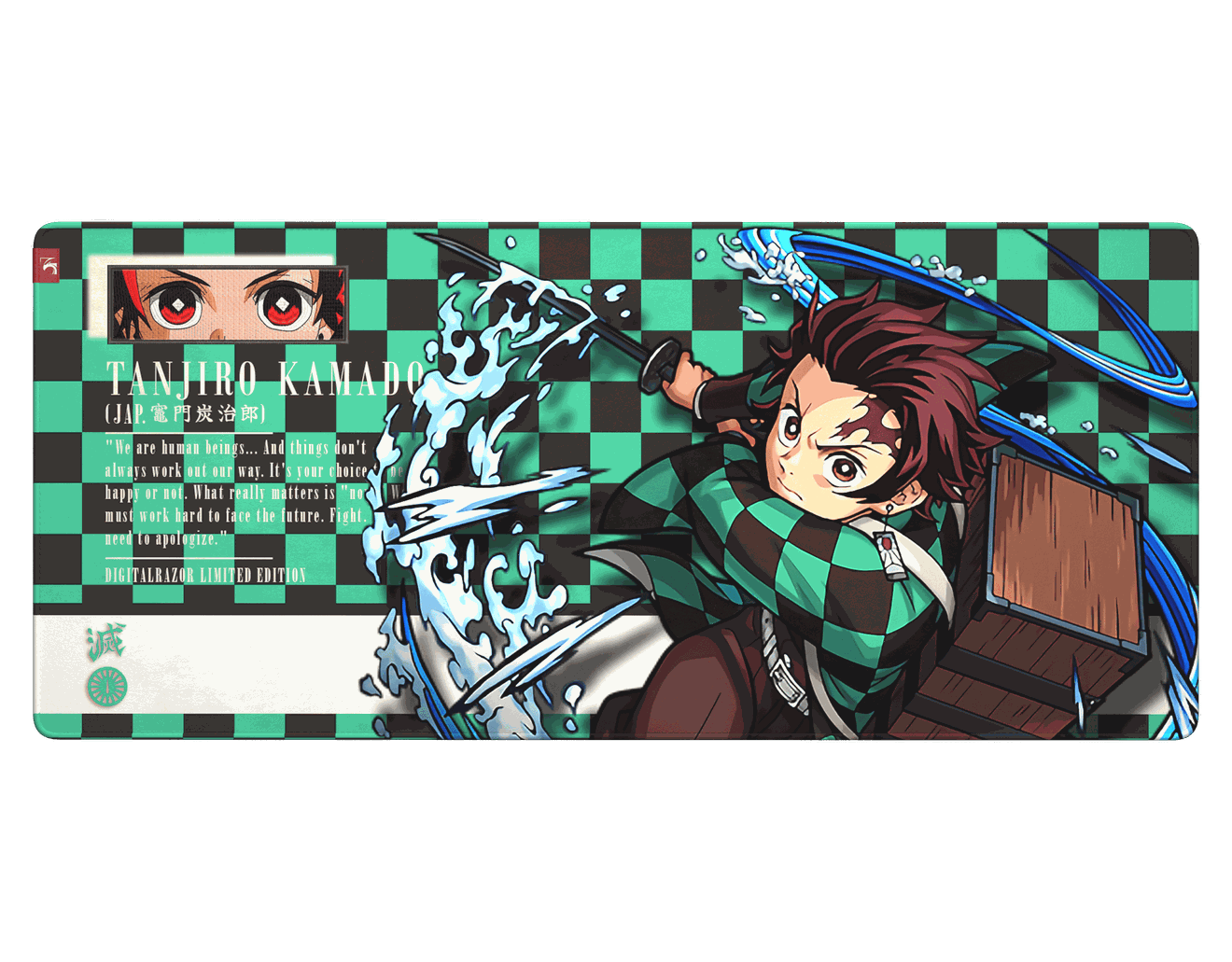 Коврик для мыши DigitalRazor Demon Slayer Tanjiro 90x40 см, фото №4